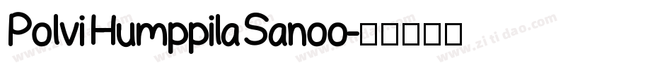 Polvi Humppila Sanoo字体转换
